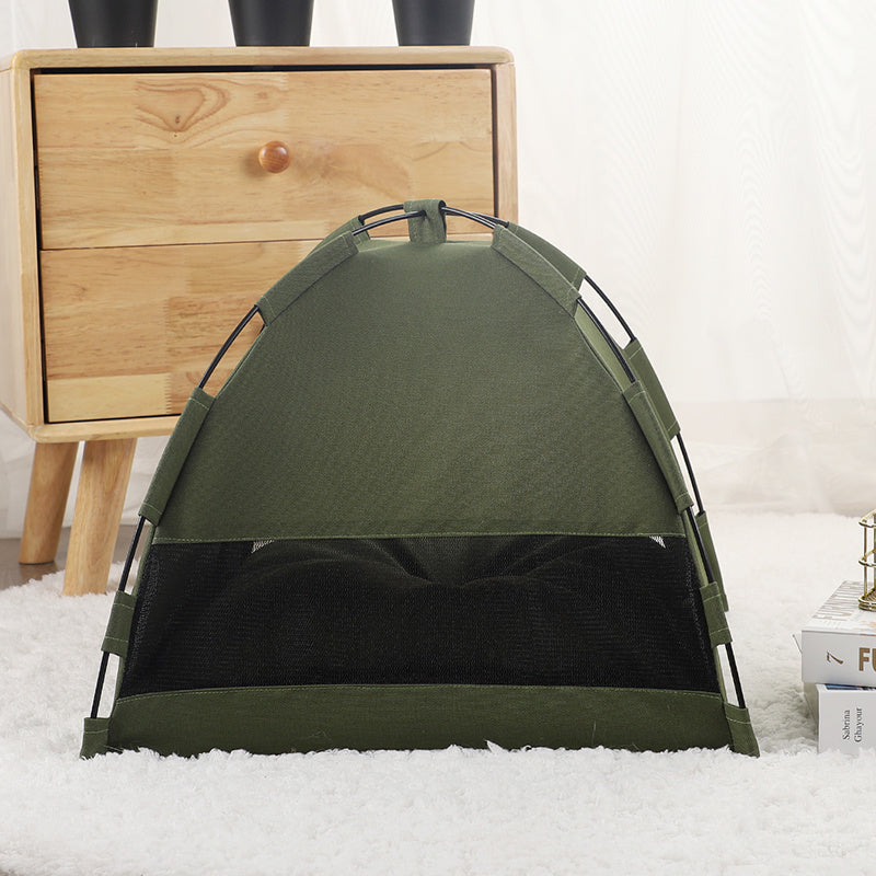 Kühlendes Haustierzelt mit Kissen – Indoor Hundebett & Katzenhöhle