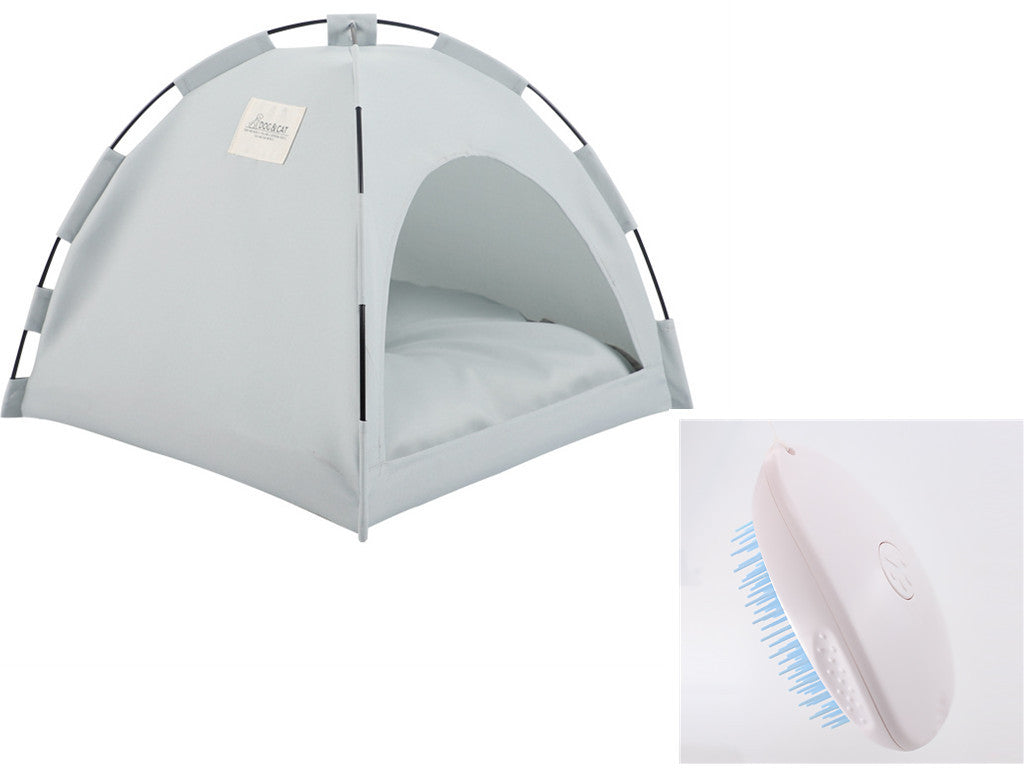 Kühlendes Haustierzelt mit Kissen – Indoor Hundebett & Katzenhöhle