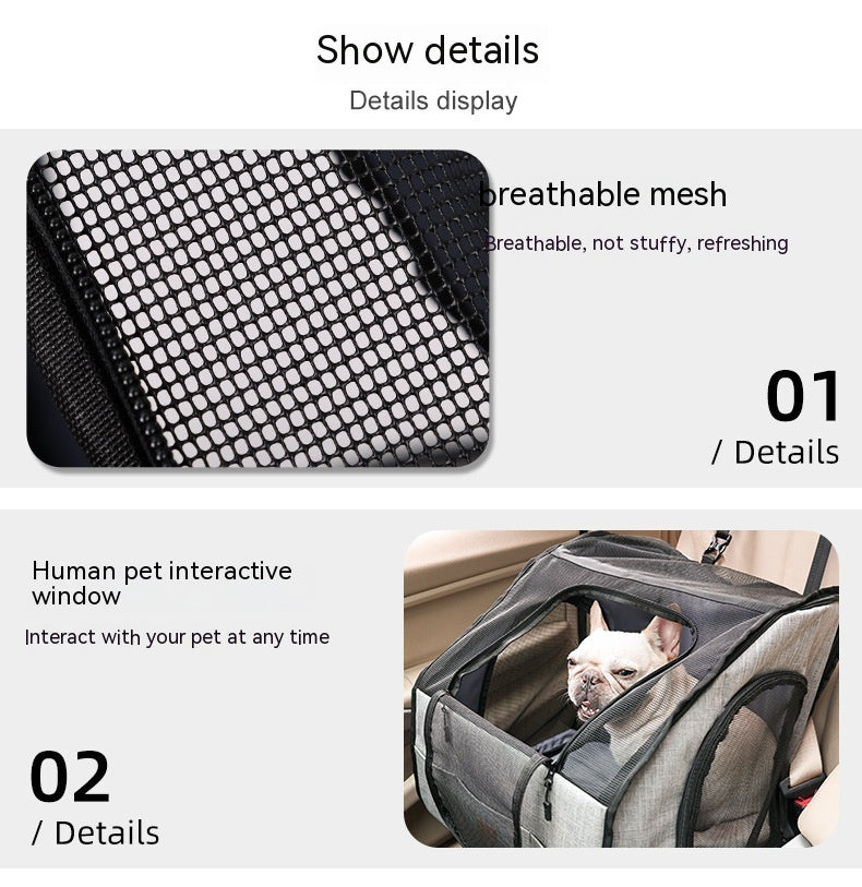 Faltbare Auto-Hundebox – Tragbar & Atmungsaktiv