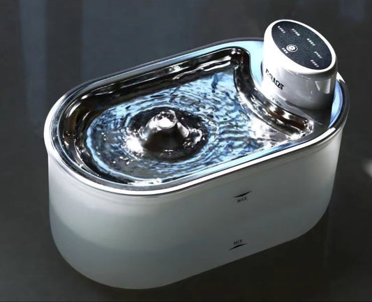 Kabelloser Haustier-Wasserspender – Edelstahl, Wiederaufladbar, Smart