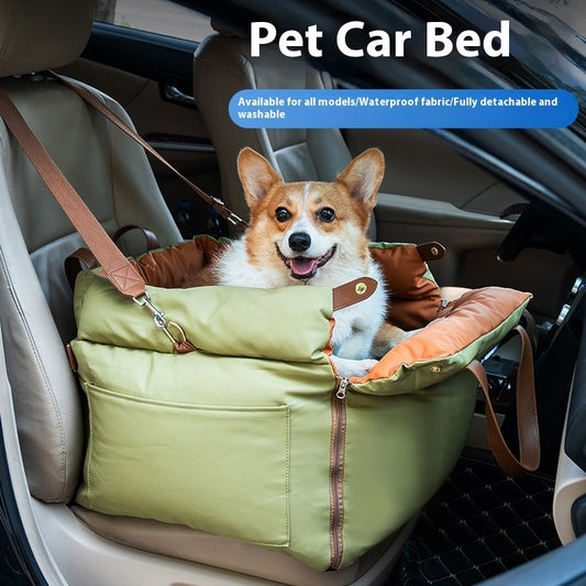 "Autositz für Hunde und Katzen | Waschbar, Faltbar & Schützt den Autositz"