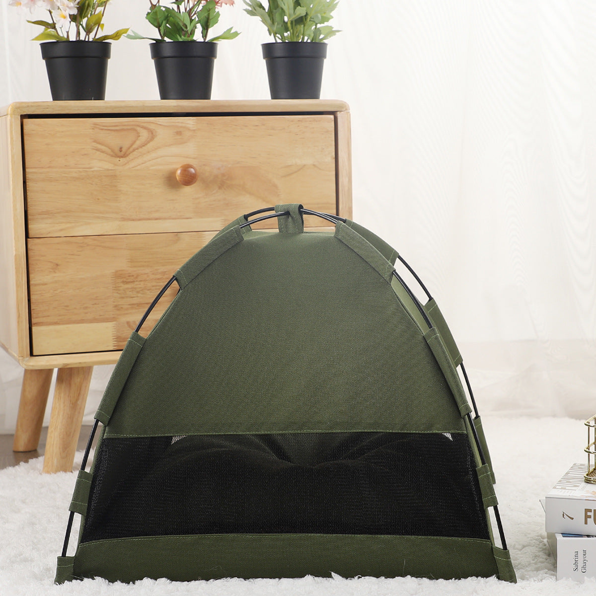 Kühlendes Haustierzelt mit Kissen – Indoor Hundebett & Katzenhöhle