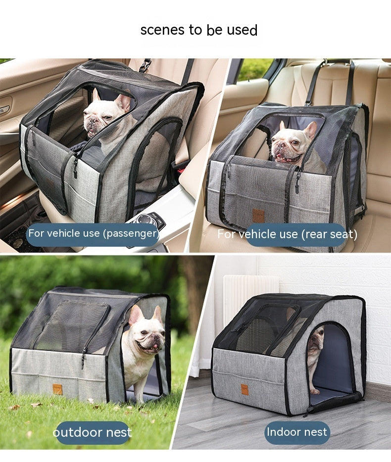 Faltbare Auto-Hundebox – Tragbar & Atmungsaktiv