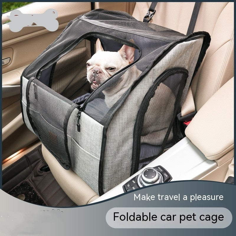 Faltbare Auto-Hundebox – Tragbar & Atmungsaktiv